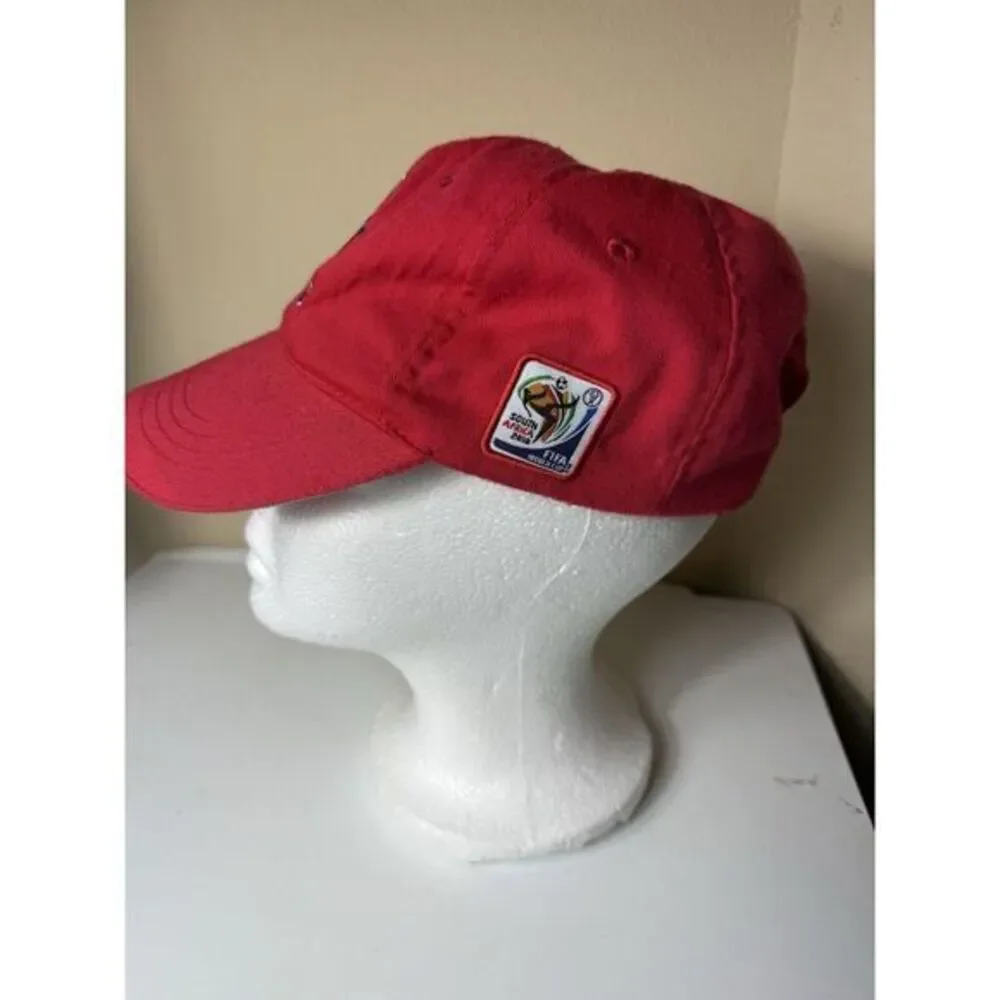 Coca Cola Coke Hat Cap Red Embroidered 2010 South Africa World‎ Cup soccer recy